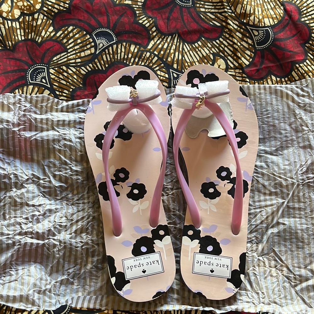 Brand new flip flops kate Spade